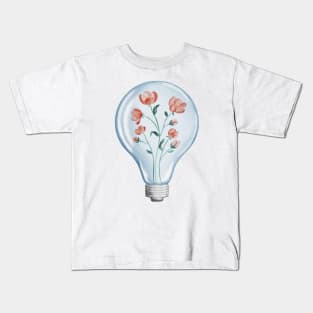 Bright Floral Ideas Kids T-Shirt